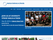 Tablet Screenshot of americanconferenceondiversity.org